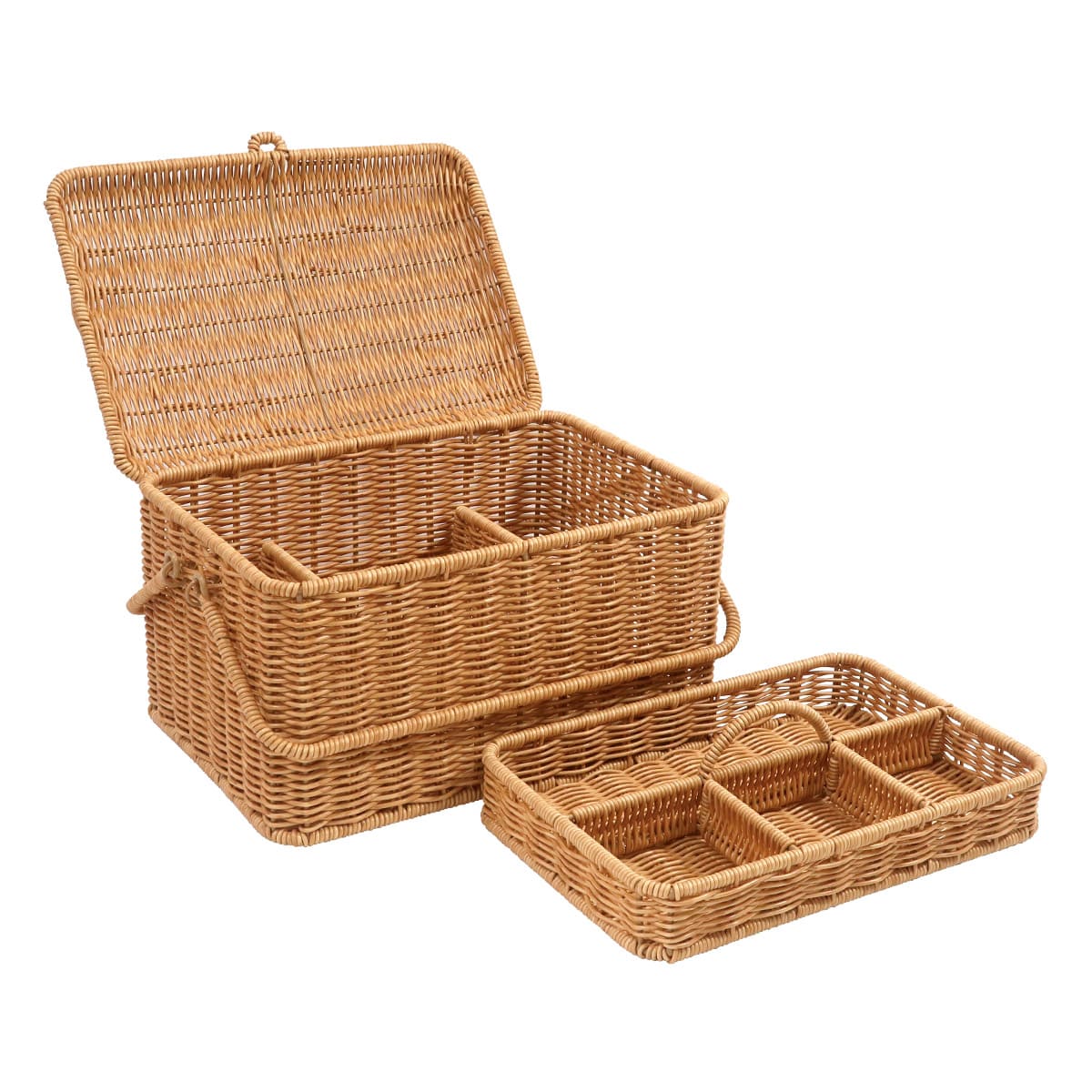 洗えるカゴ コスメボックス L