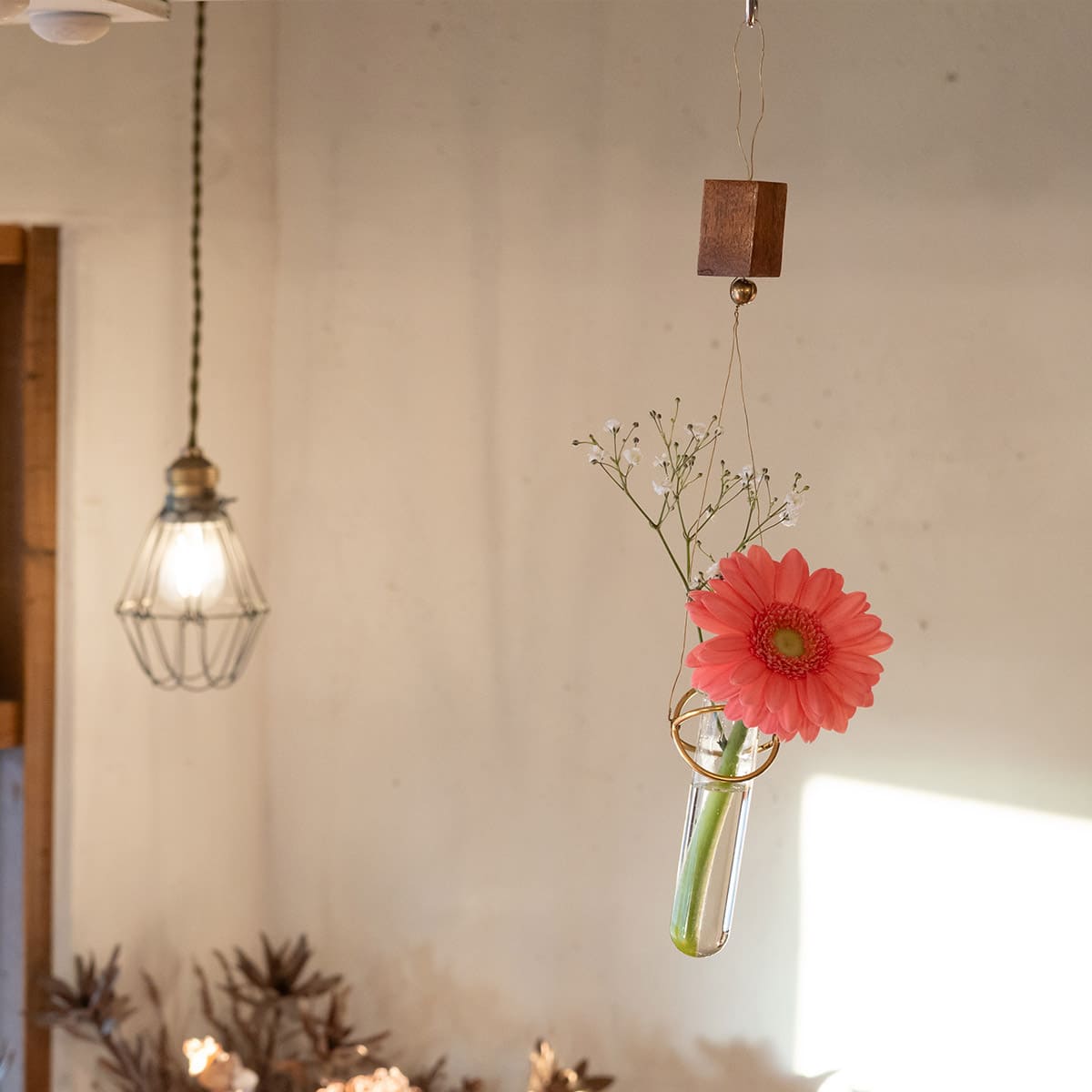 アイアンホルダーハンギングフラワーベース