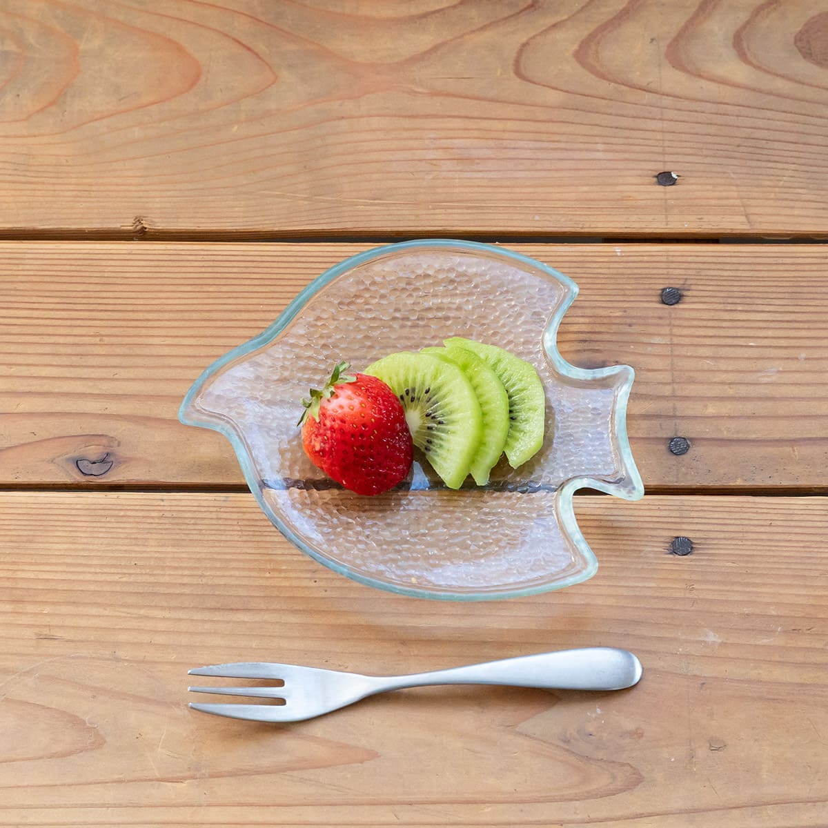 ハンドメイドガラスバードプレート S