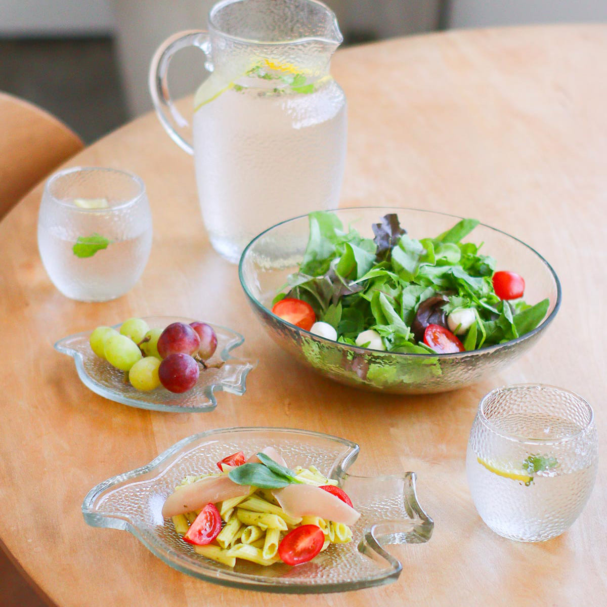 ハンドメイドガラスバードプレート S