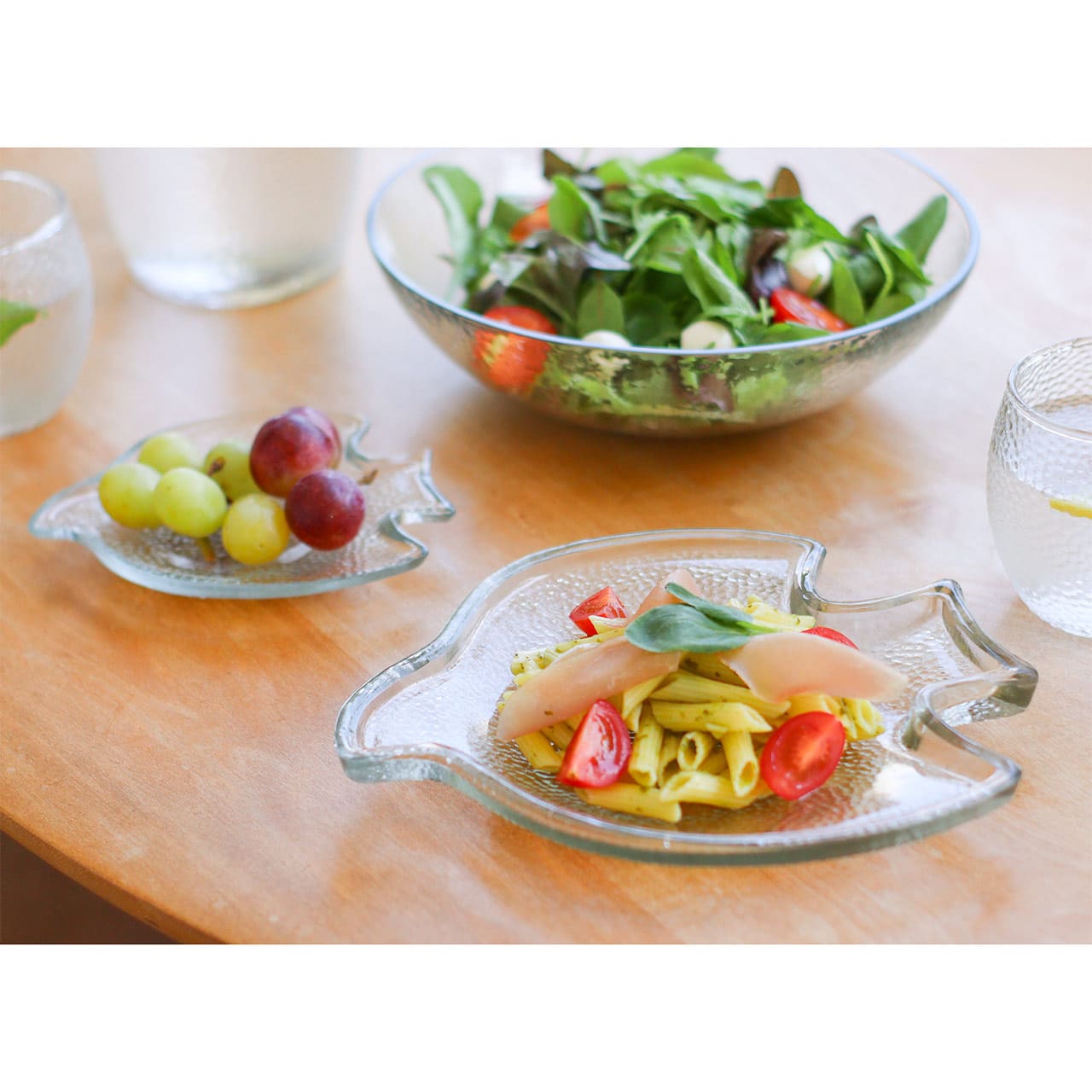 ハンドメイドガラスバードプレート S