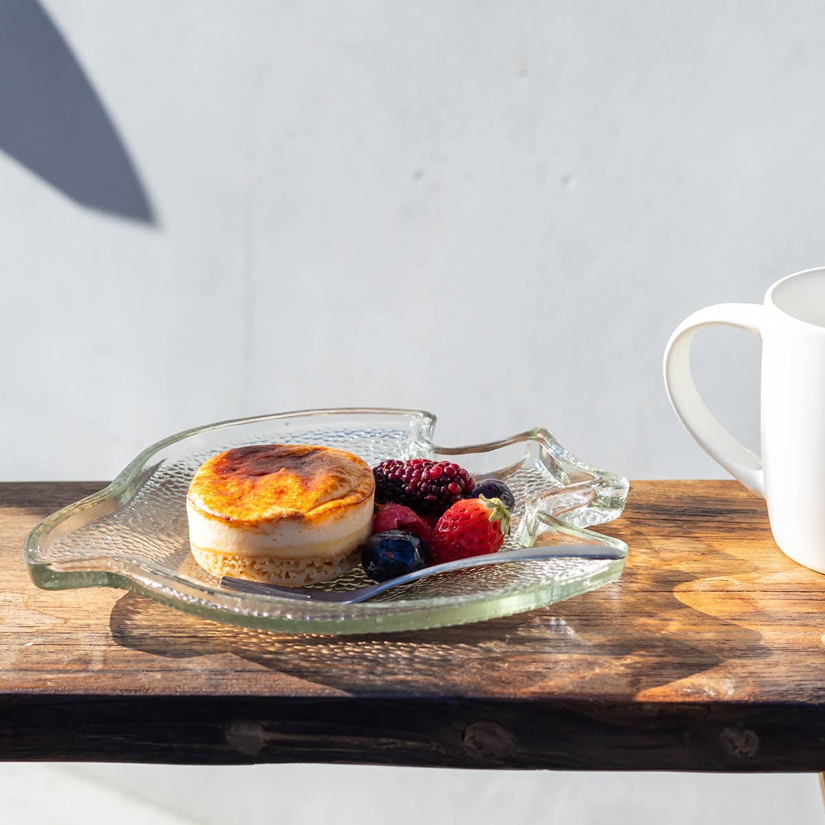 ハンドメイドガラスバードプレート L