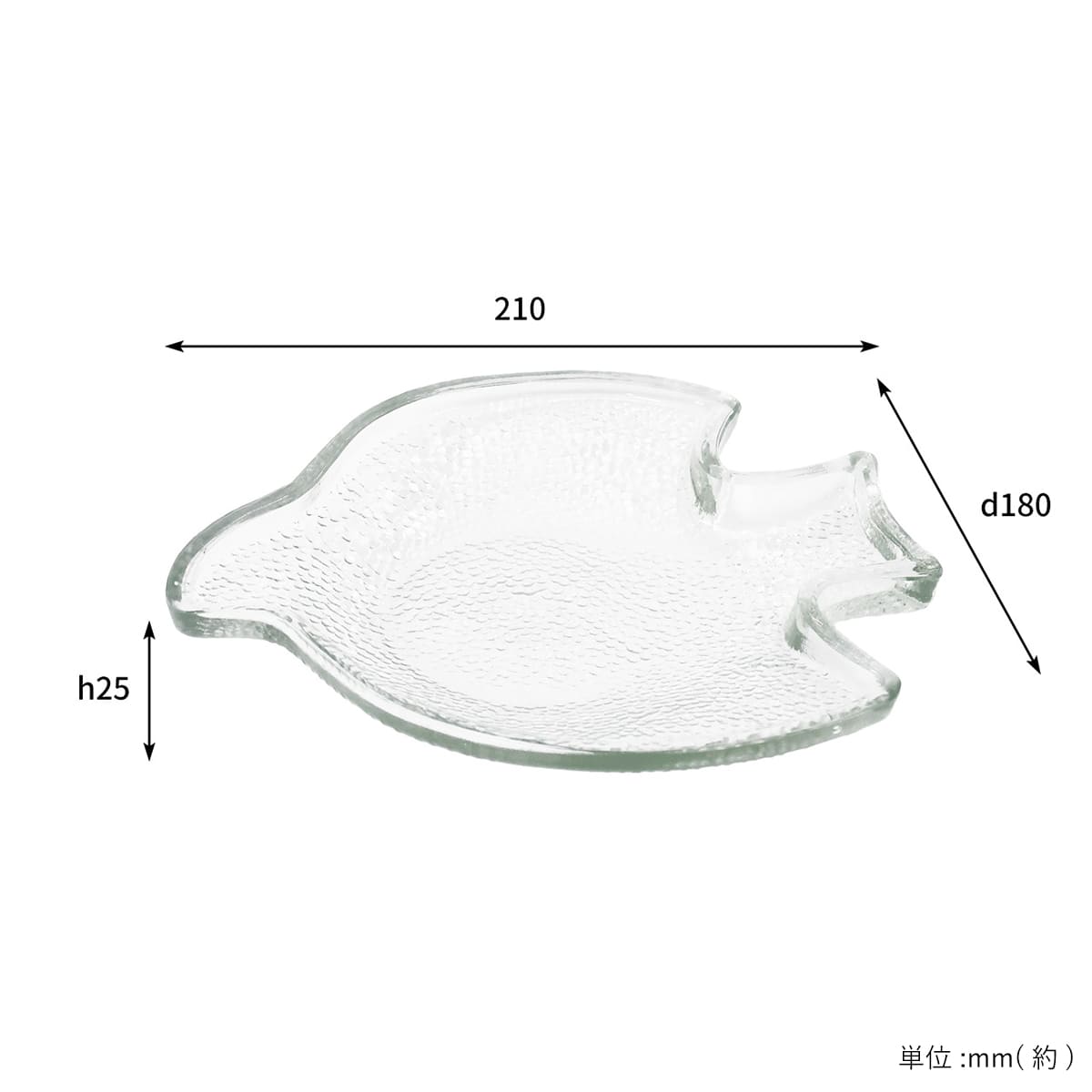 ハンドメイドガラスバードプレート L