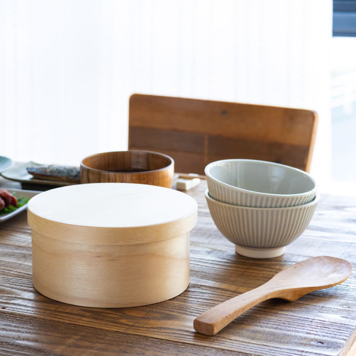 樺サクラのレンジ・食洗器対応 紀州産おひつ 1.5合