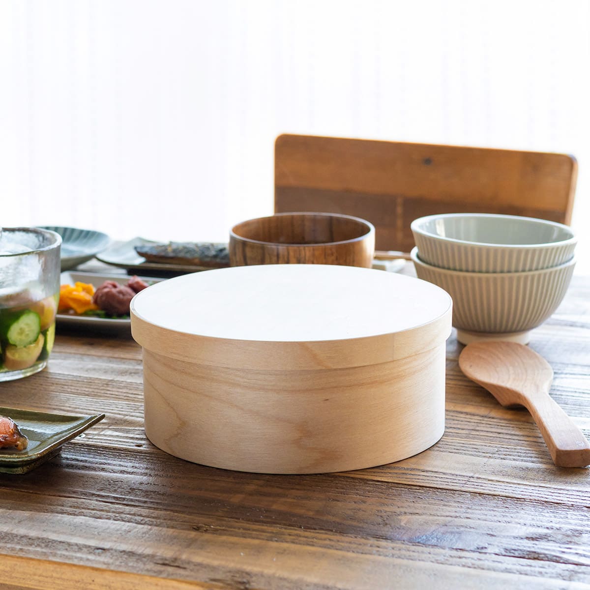 樺サクラのレンジ・食洗器対応 紀州産おひつ 3合