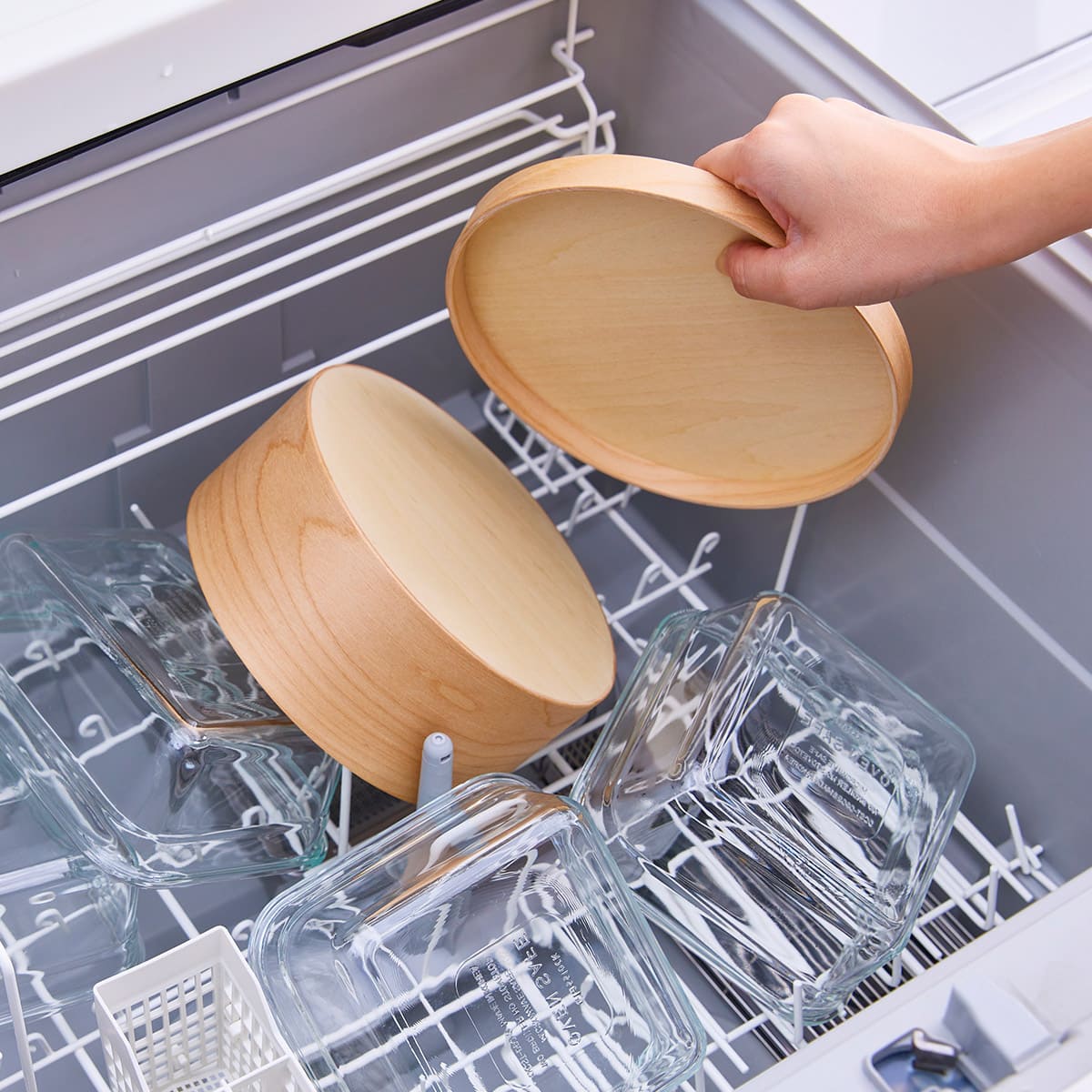 樺サクラのレンジ・食洗器対応 紀州産おひつ 3合