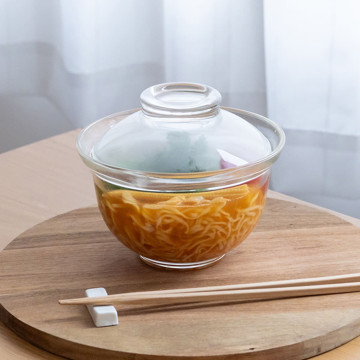 ガラスの丼鉢
