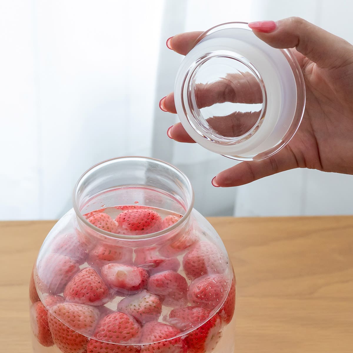 ガラスの手仕事保存びん 2000ml