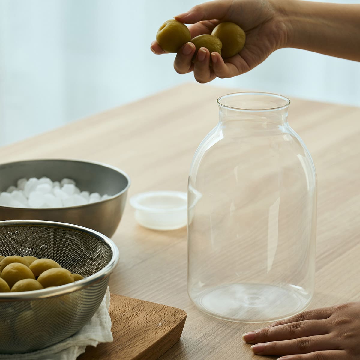 ガラスの手仕事保存びん 2000ml