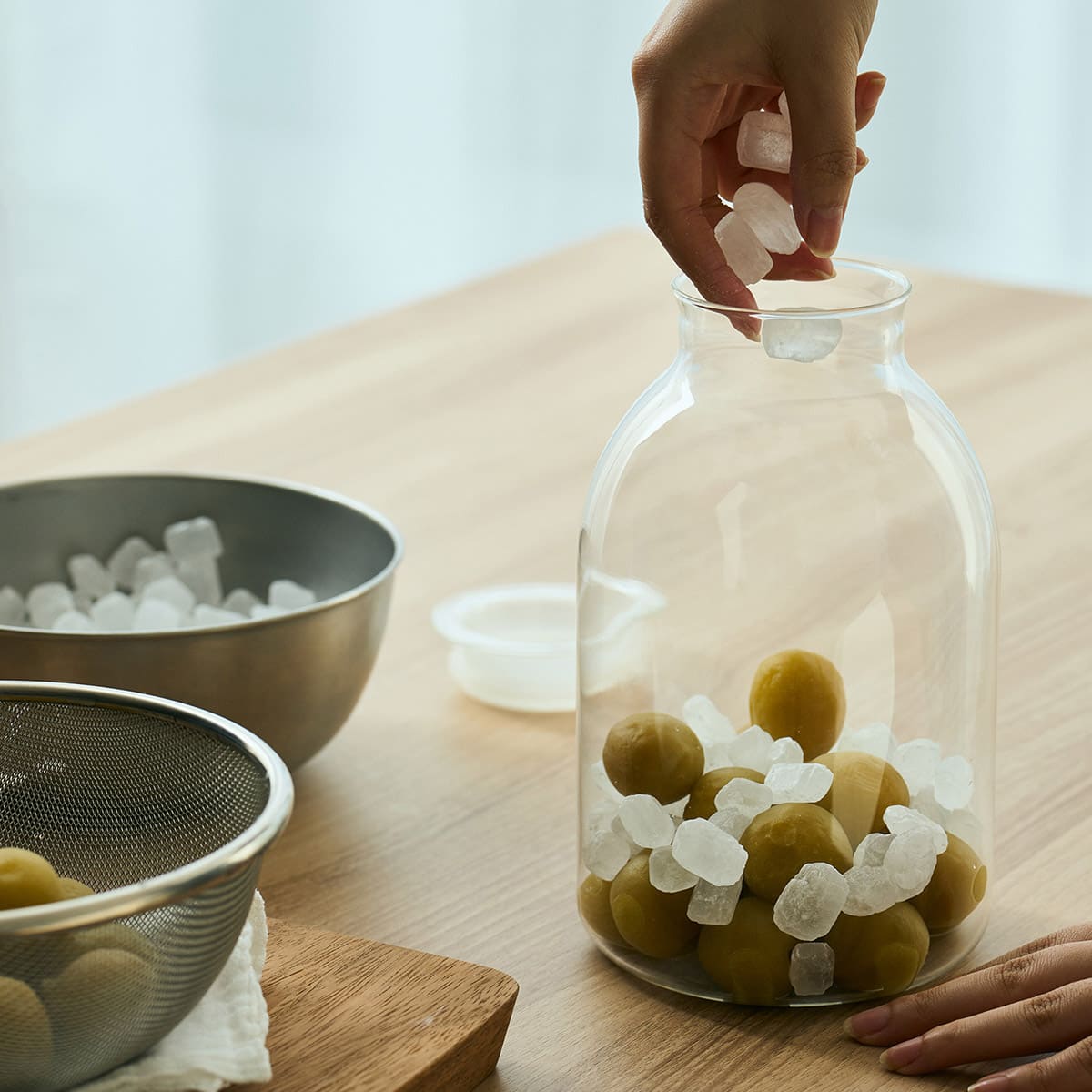 ガラスの手仕事保存びん 2000ml