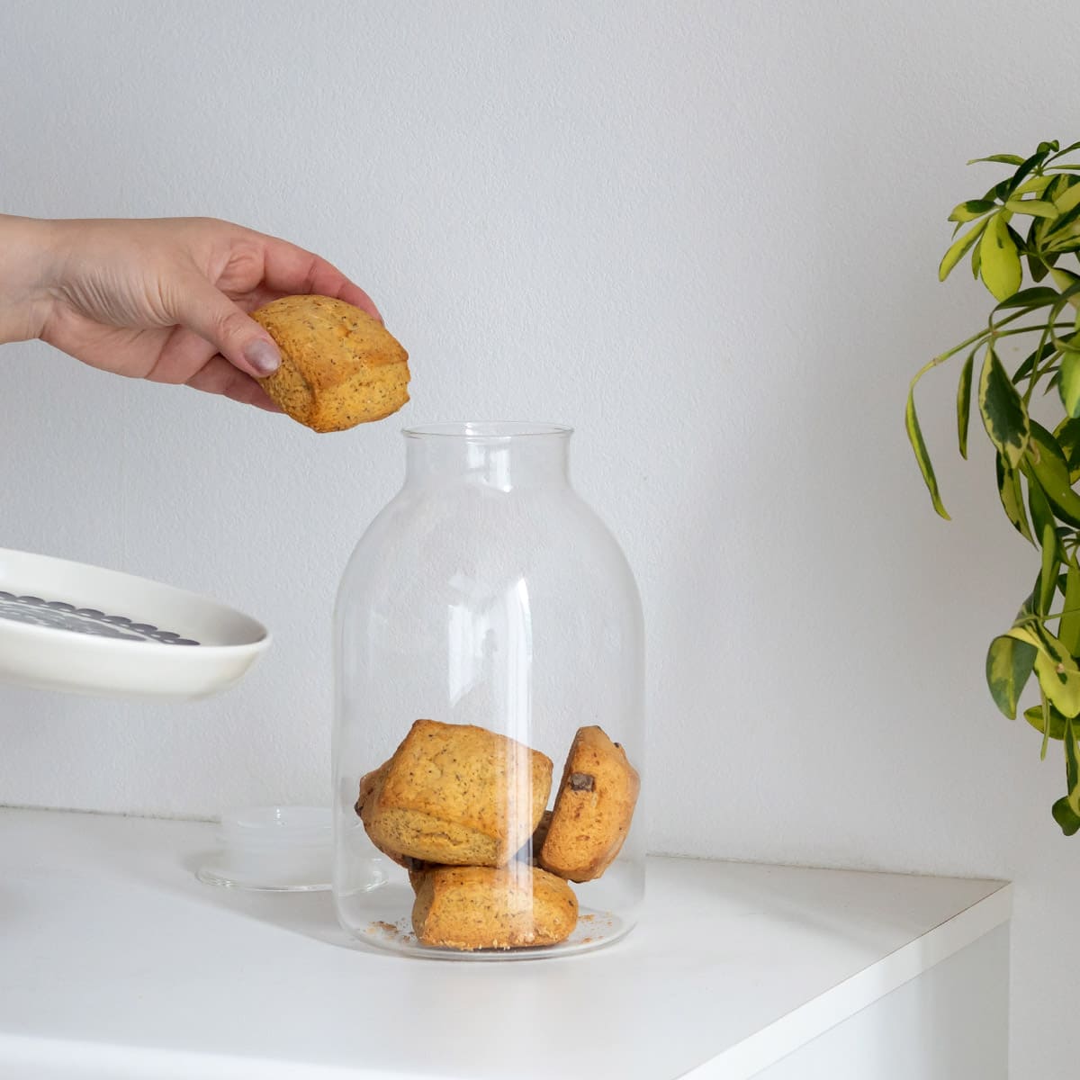 ガラスの手仕事保存びん 2000ml