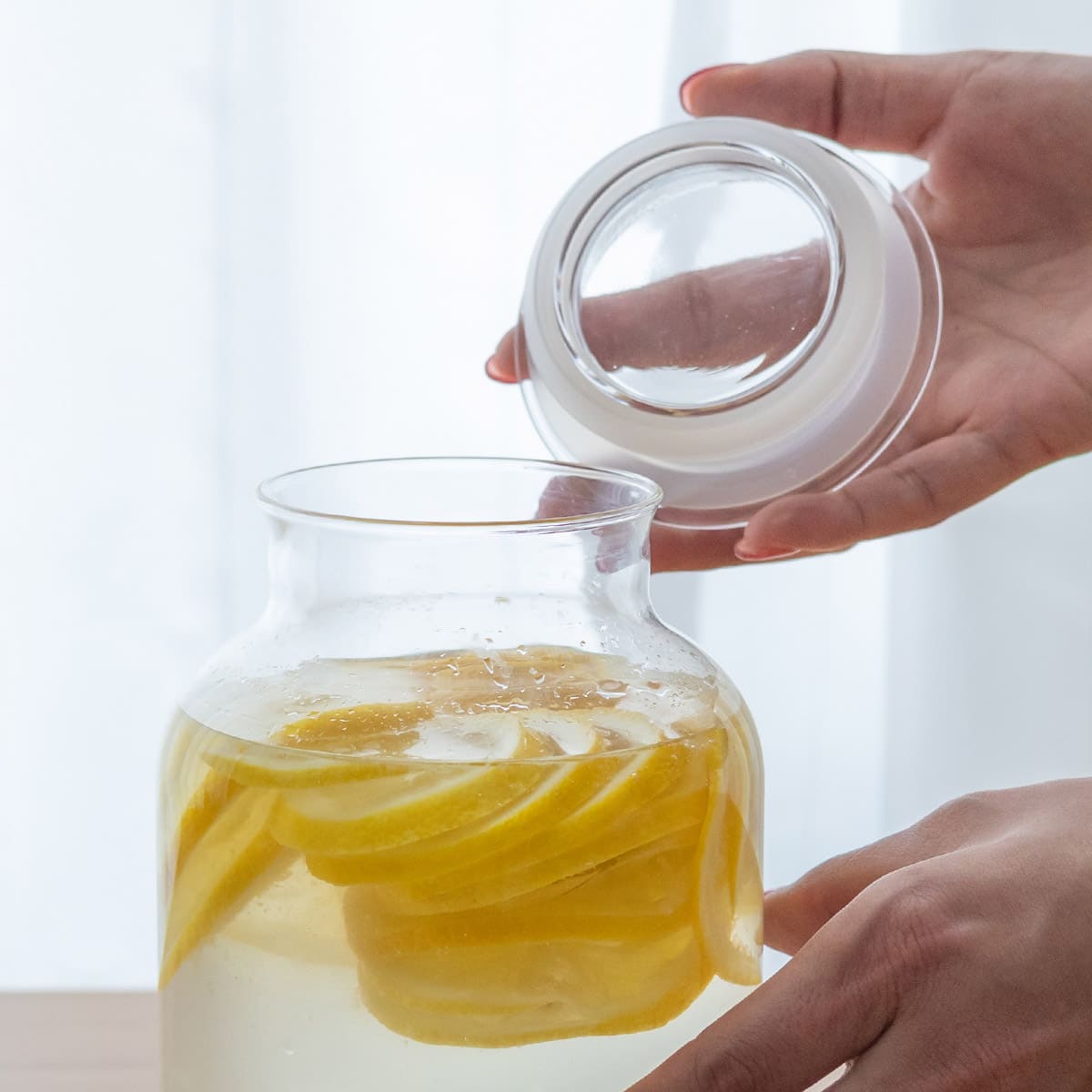 ガラスの手仕事保存びん 1000ml