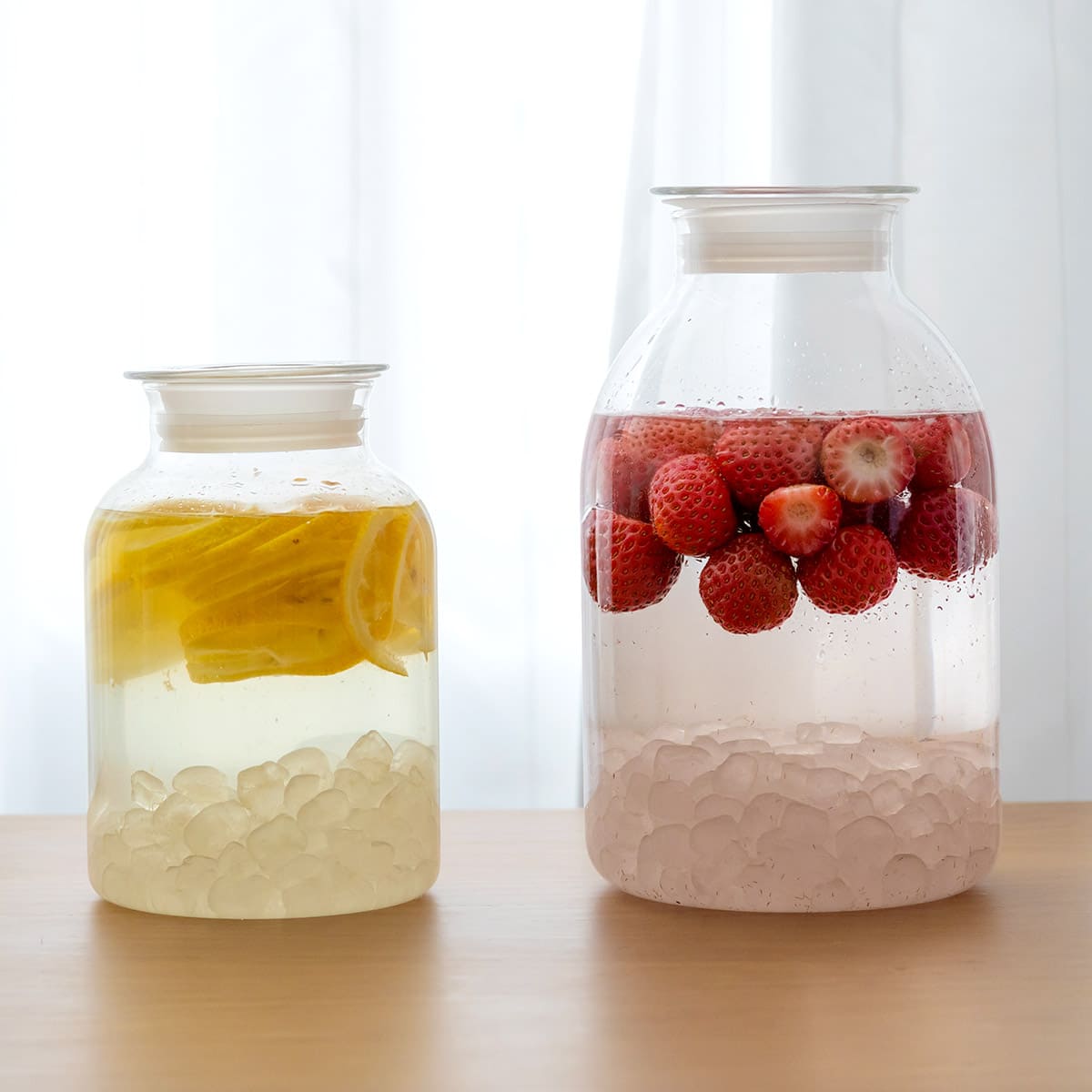 ガラスの手仕事保存びん 1000ml