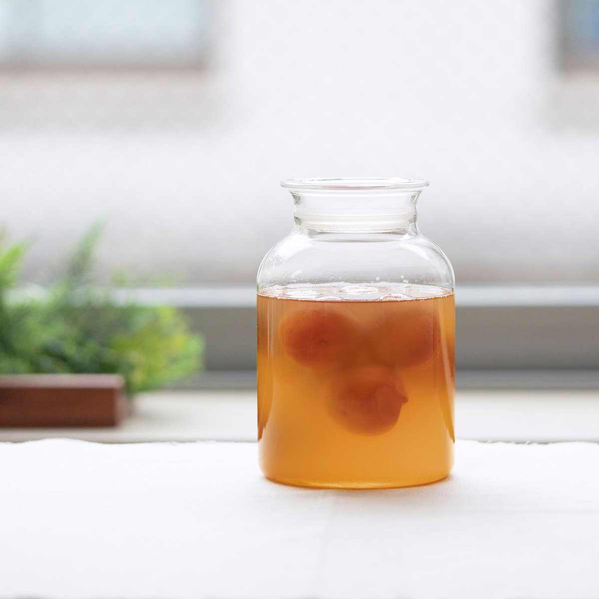 ガラスの手仕事保存びん 1000ml