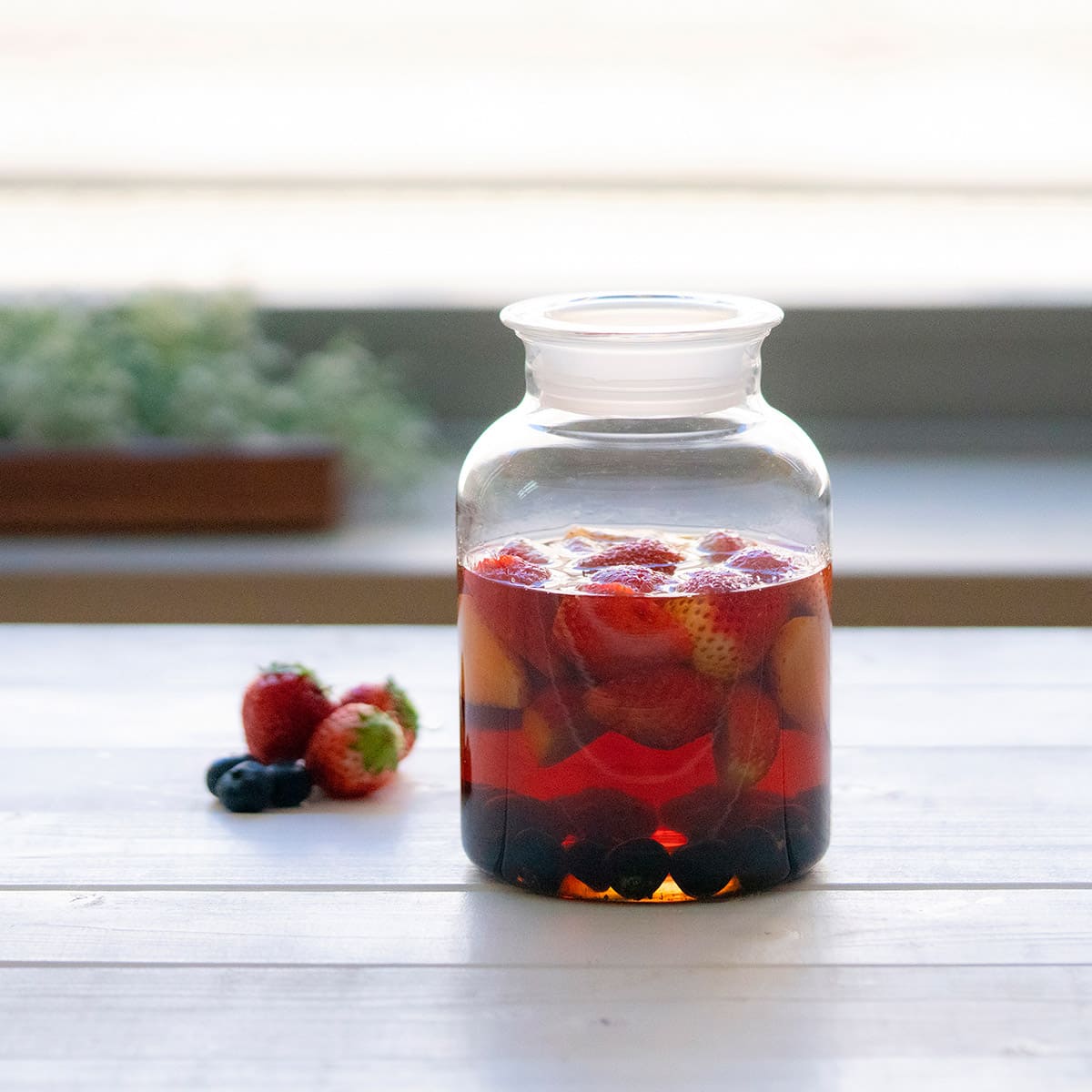 ガラスの手仕事保存びん 1000ml