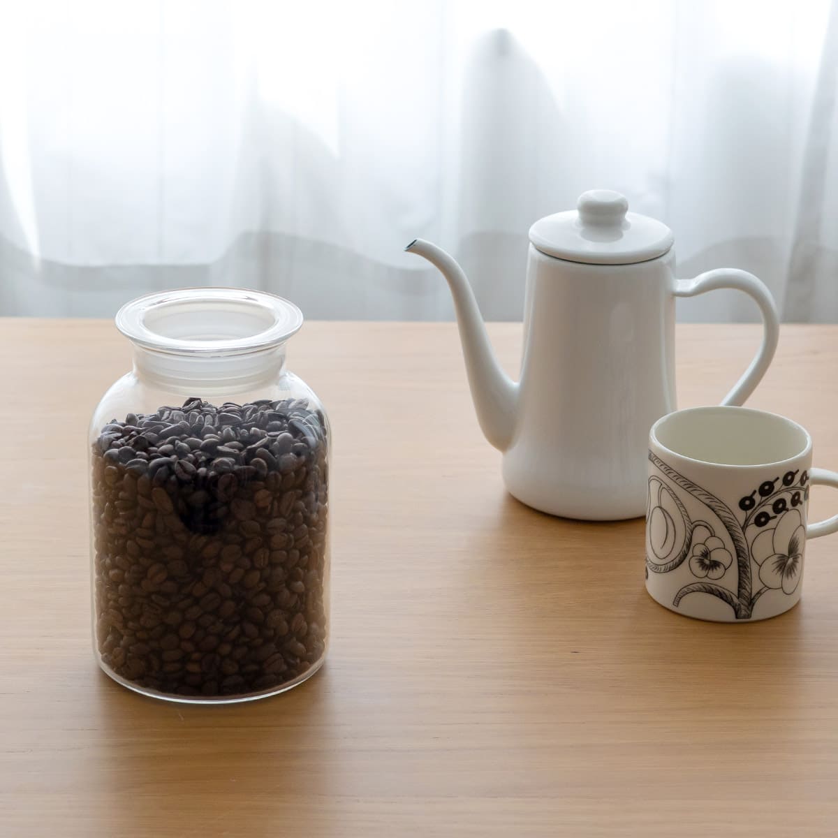 ガラスの手仕事保存びん 1000ml