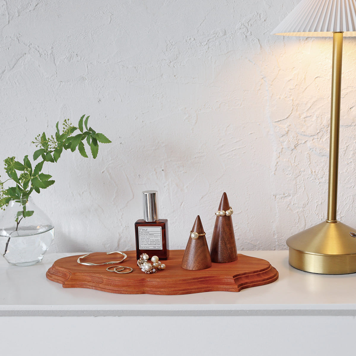 マホガニーアンティーク風プレートL