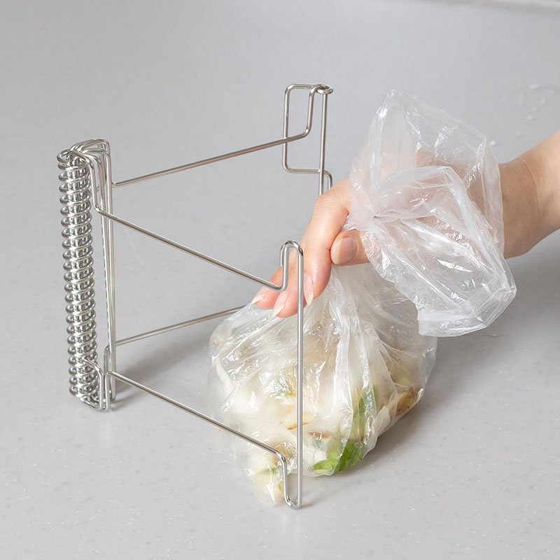 コンパクトになるポリ袋ホルダー
