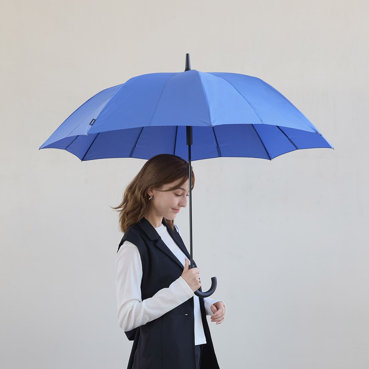 【marna】Shupatto アンブレラ 65cm(コバルトブルー)