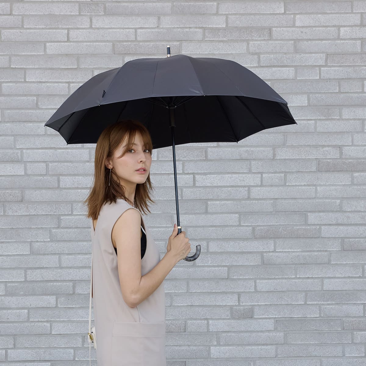 【marna】Shupatto アンブレラ UV 55cm(シェードブラック)