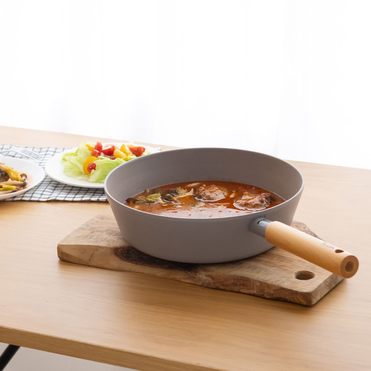 【TI:DA】チタン＆ダイヤコーティング28cmマルチパン